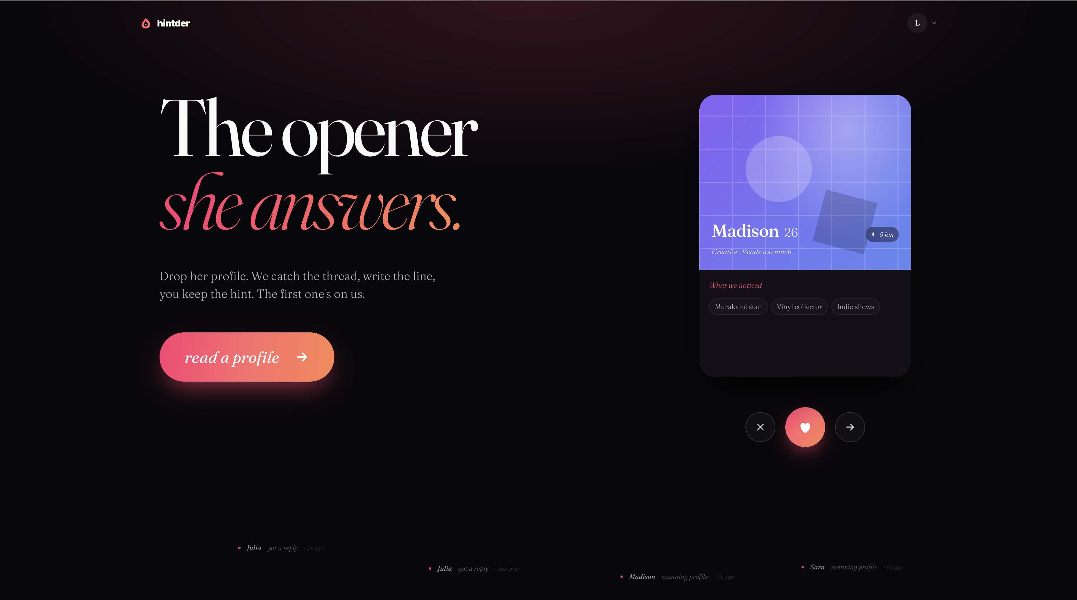 Hintder AI screenshot 1 of 4