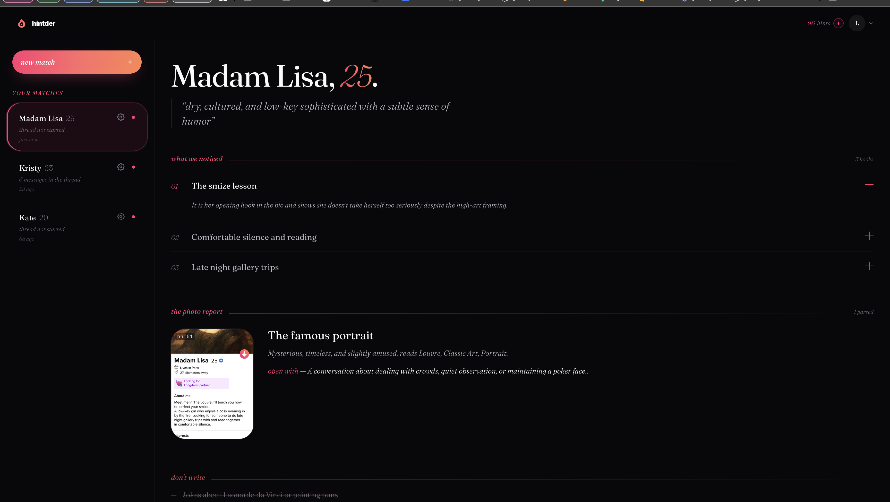 Hintder AI screenshot 3 of 4