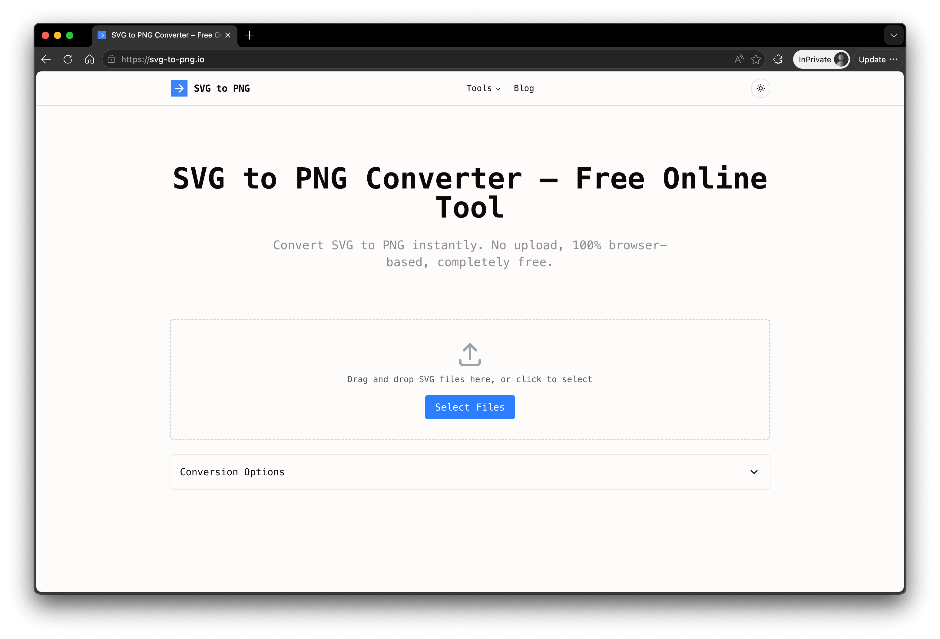 SVG to PNG screenshot